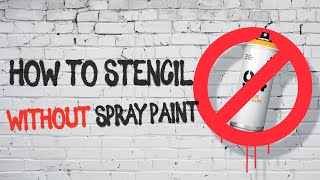 How To Make STENCIL ART Without Spray Paint [upl. by Holey793]