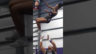 Easy cheerleaders stunts trending Shorts Cheer leader subscribe my channel like and share video [upl. by Armington]