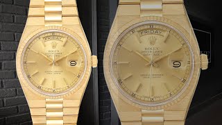 Rolex Oysterquartz President DayDate Yellow Gold Mens Watch 19018  SwissWatchExpo [upl. by Hairacaz]