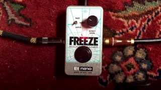 ElectroHarmonix FREEZE Sound Retainer Sustainer Guitar Pedal [upl. by Tris]