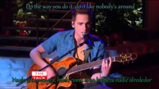 Big Time Rush  Like Nobodys Around Letra en Español  With Lyrics [upl. by Nnylaj]