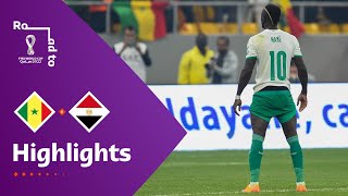 Senegal v Egypt  FIFA World Cup Qatar 2022 Qualifier  Match Highlights [upl. by Sauer]