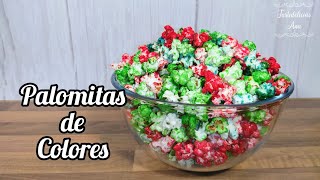 🍿PALOMITAS de MAÍZ DE COLORES en 5 MINUTOS EN UN SOLO PASO❗️ [upl. by Anma]