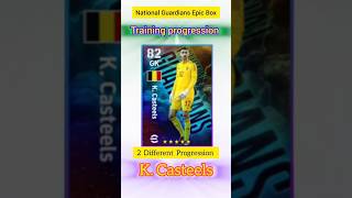 Efootball KCasteels Max Training Progression Of National Guardians [upl. by Lambard]