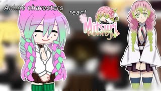 Anime characters react to Mitsuri Kanroji  18 RusEng [upl. by Ahsinrat375]