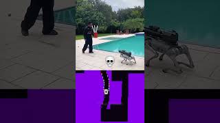 Smart Robot dog attack 💀 FlourishEdits  Glow Bouncing Square [upl. by Bobbye]