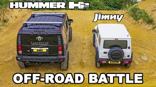 Hummer H2 v Suzuki Jimny OFFROAD [upl. by Anyad466]