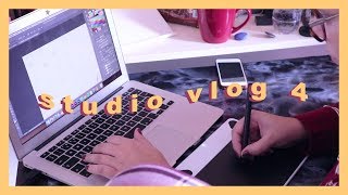 Studio Vlog 4  thoughtbubble haul stickers uni  updates [upl. by Valli]