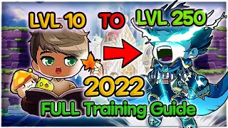 Maplestory 2022 Updated LVL 10  250 Full Training Guide  TIPS [upl. by Greenes]