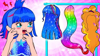 Beautiful Long hair Dont Choose Wrong Funny Situations  Poor Princess Life Animation [upl. by Noiek]