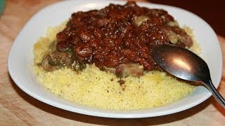 Couscous Sucré Salé aux Raisins Secs  Sweet amp Salty Couscous  طريقة عمل كسكس باللحم و التفاية [upl. by Edialeda]