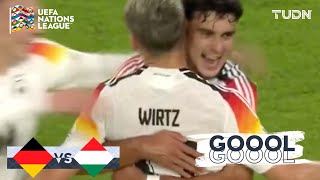 ¡Otra vez Wirtz anota en la paliza  Alemania 50 Hungría  UEFA Nations League 2024  TUDN [upl. by Ahouh499]