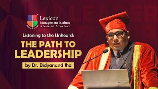 Empower Your Journey Dr Jha’s Inspiring Message to Lexicon MILE Students [upl. by Lubeck]