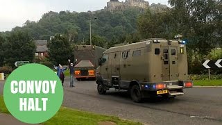 Protestors Stopping Nuclear Convoy By Jumping In Front Of Trucks [upl. by Fawnia]