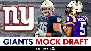 NY Giants 2024 NFL Mock Draft With 5 Pick [upl. by Enileuqcaj]