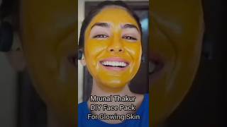 Achieve Radiant Skin with Mrunal Thakur’s Easy DIY Face Pack ✨trending beauty shorts viralvideo [upl. by Arihppas]