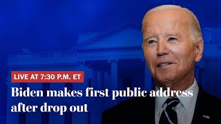 President Biden addresses nation following campaign exit [upl. by Brittani]