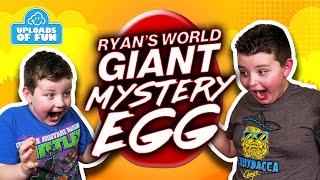 Uploads of Fun Ryans World Giant Mystery Egg From Ryans Toy Review [upl. by Lucey]