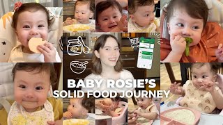 BABY ROSIES SOLID FOOD JOURNEY  Jessy Mendiola [upl. by Dinse]