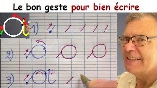 Ecriture française gs cp ce1  Comment bien écrire la lettre a  1 [upl. by Neeluj]