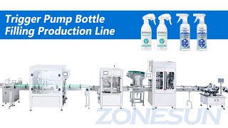 How To Use Automatic Cleaner Spray Bottle Filling Line [upl. by Egidio]