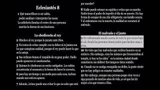 Eclesiastés 8  Biblia Dramatizada NTV [upl. by Cr491]