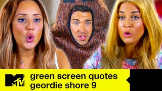 quotI Look Like A Giant Piece Of Squot  Funniest Green Screen Quotes Part 1  Geordie Shore 9 [upl. by Ahsoik815]