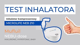 MICROLIFE NEB 210  TEST INHALATORA NA NEBUdose i Mufluil [upl. by Schram]