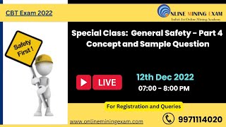 General Safety  Part 4 Concept and Previous Year Questions DGMS Exam  MMLGS  Target 100Success [upl. by Auqkinahs]