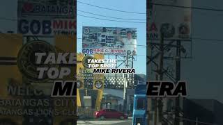 Mike Rivera to run as Batangas Governor takes the best advertising spot in Batangas City [upl. by Nawek]