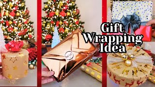 Christmas Gift Wrapping  DIY Christmas Idea Gift Wrapping 🎁 Easy Idea 🎁 [upl. by Petras]