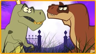 T Rex Vs Gorgosaurus  Learn Dinosaur For Kids  Funny Cartoon Dinosaur Videos  Im A Dinosaur [upl. by Enelym]