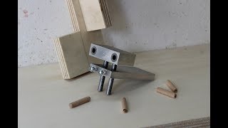 dima per spinatura legno fai da te homemade doweling jig [upl. by Stouffer399]