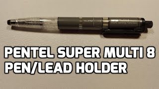 Pentel Super Multi 8 07mm Ballpoint Pen and 2mm Lead Holder Unboxing and Review [upl. by Hnahc497]