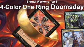 RING OF DOOM Legacy 4Color The One Ring Doomsday Combo Control Eternal Weekend Top 8 MTG LotR [upl. by Lednam]