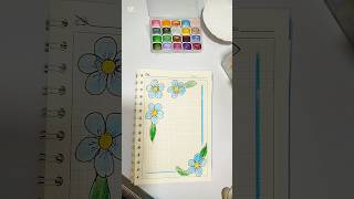 Easy drawing with blue flowers easy art drawing easydraw relaxing [upl. by Llednar]