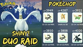 Pokémon GO  SHINY DUO Reshiram raid  2 players  Shiny Reshiram Catch  Windy weather boost [upl. by Leeland]