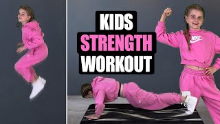 quotGET STRONGquot Kids Workout  Kids Exercises GREAT FOR DANCE TRAINING [upl. by Alvita]