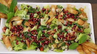 How to Make “Fattoush Bread Salad” at Home [upl. by Rawlinson]