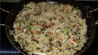 Mushroom Fried Rice  Mushroom Rice Recipe in tamil  Lunch box recipe  காளான் சாதம் [upl. by Uni726]