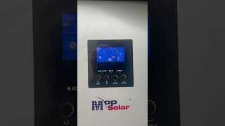 MPP Solar error when plugged into AC power [upl. by Rosanne]