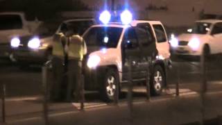 Dubai Police car on scene of a 1 car MVA [upl. by Ellednek]