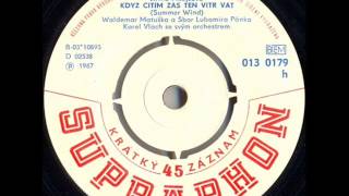 Waldemar Matuška  Když cítím zas ten vítr vát 1967 Vinyl Records 45rpm [upl. by Amble456]