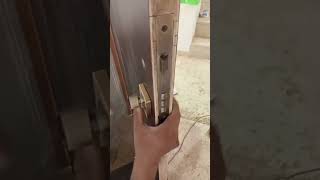 Door lock part 6 🔒 shorts carpenter woodworking woodworking explore [upl. by Emelen]