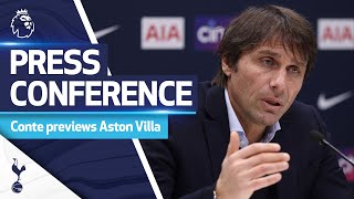 “Every game is vital for us“  Antonio Contes preAston Villa press conference [upl. by Legna]