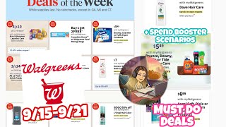 WALGREENS MUST DO DEALS 915921 SPEND BOOSTER SCENARIOS [upl. by Warder]