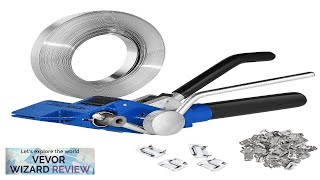 VEVOR Banding Strapping Kit with Strapping Tensioner Tool 100 ft Length 304 Review [upl. by Eniad]