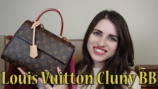 Hermes Kelly Alternative Louis Vuitton Cluny BB Review and What Fits [upl. by Sivra]