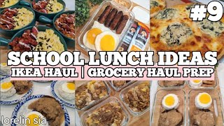 School Lunch Ideas 9  Ikea Haul  Grocery Haul Prep  Homemaking  Lorelin Sia [upl. by Hamachi]