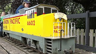 GROSVENOR PARK MINIATURE RAILWAY CHESTER 7 14 inch including off amp on train footage 26th June 2021 [upl. by Monroe]